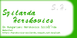 szilarda herskovics business card